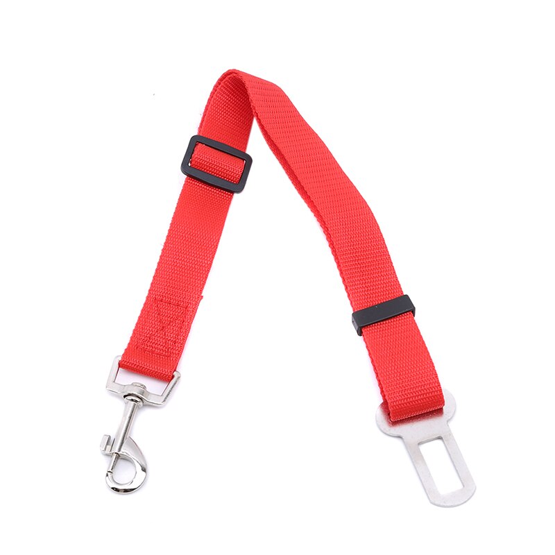 1Pc Puppy Autogordel Voertuig Auto Pet Dog Seat Belt Harness Lead Clip Hond Levert Veiligheid Hendel auto Tractie Producten: Red