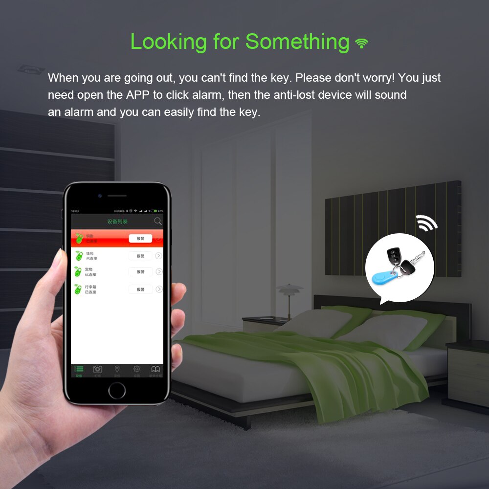 Gps mini smart tag tracker trådlös bluetooth anti-förlorad larm för plånboksväska barn nyckelsökare husdjur hund katt lokaliserare svart röd vit