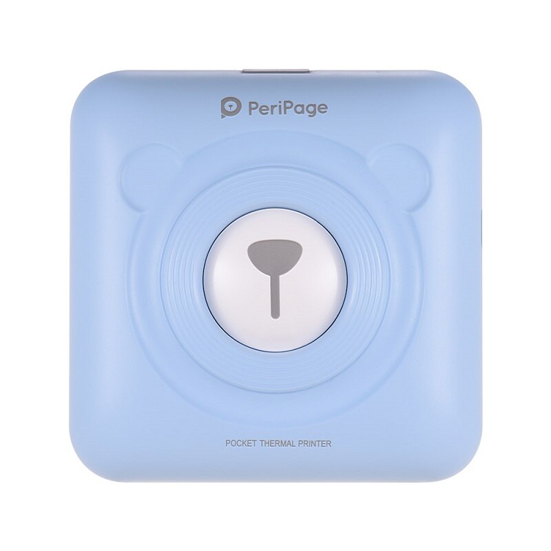 4 Options Mini Digital Cute Camera Pocket Cam with USB&Instant Paper 9 Rolls Color Thermal Paper+3 Rolls Adhesive Sticker Paper: Blue / Camera Only