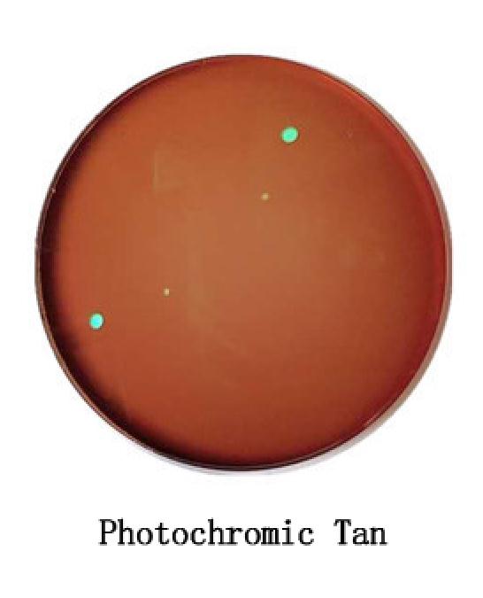 1.56 Photochromic Pink Blue Sunglasses Lens Single Vision Lens 0~-6.0 Myopia Optical Prescription Lenses for Eyewear UV400: Photochromic Tan