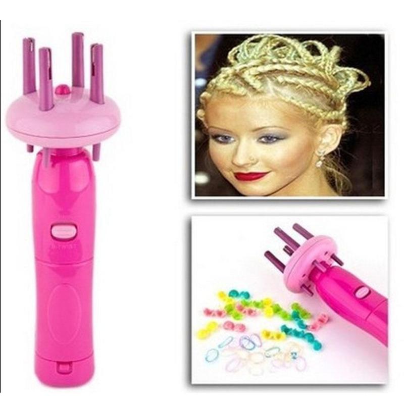 Girl's Electronic Automatic DIY Stylish Hairstyle Tool Braid Machine Hair Weave Roller Twist Braider Device Kit Gadget for Women