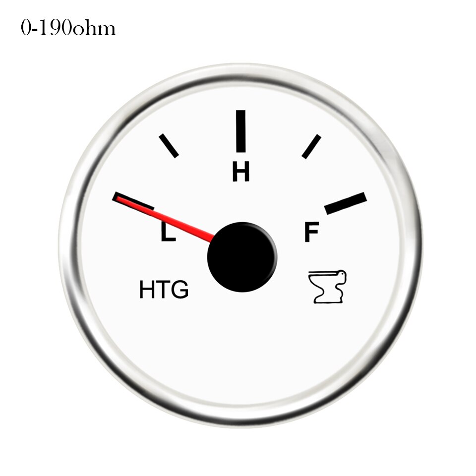 0-190ohm /240-33Oohm Sweage Level Gauge Sensor Marine Boat Car Gauge Sender Water Level Indicator Water Tank Level Indicator: white 0-190ohm