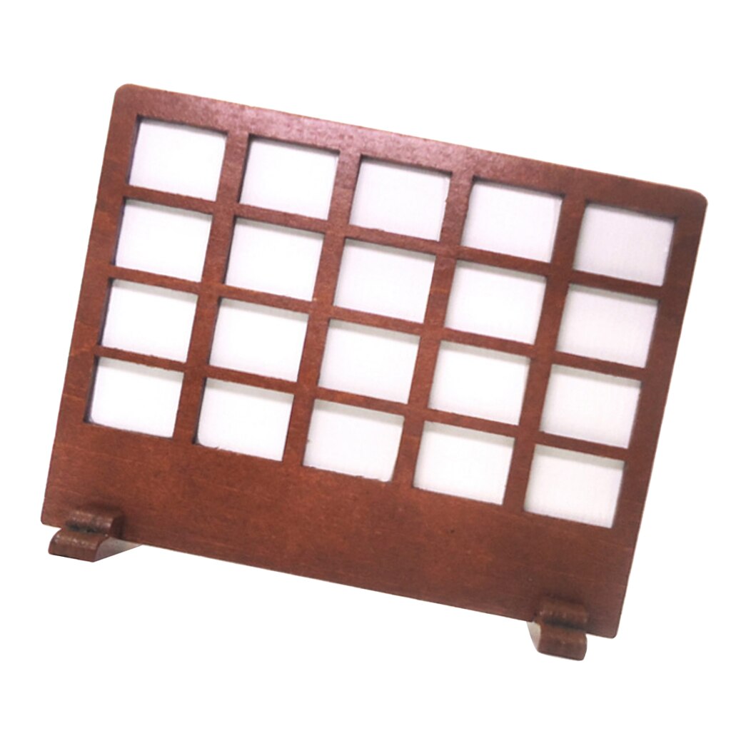 1/12 Dollhouse Miniature Furniture Accessory Handmade Window Shape Screen