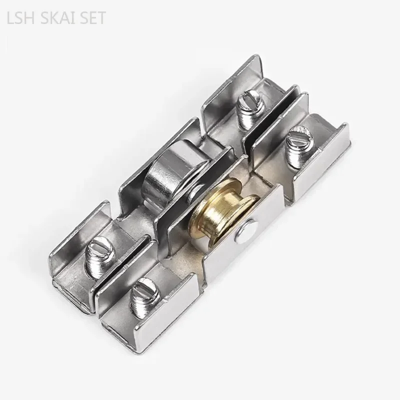 10Pcs Aluminum Alloy Window Pulley Sliding Door Window Wheel Glass Window Track Roller Furniture Hardware Accessories