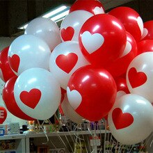 50 STUKS Mooie Ronde Hart Ballonnen Valentines Rode Ballons Rood Hart Latex Ballon kerst Bruiloft Voorstellen Huwelijk folie ballonnen