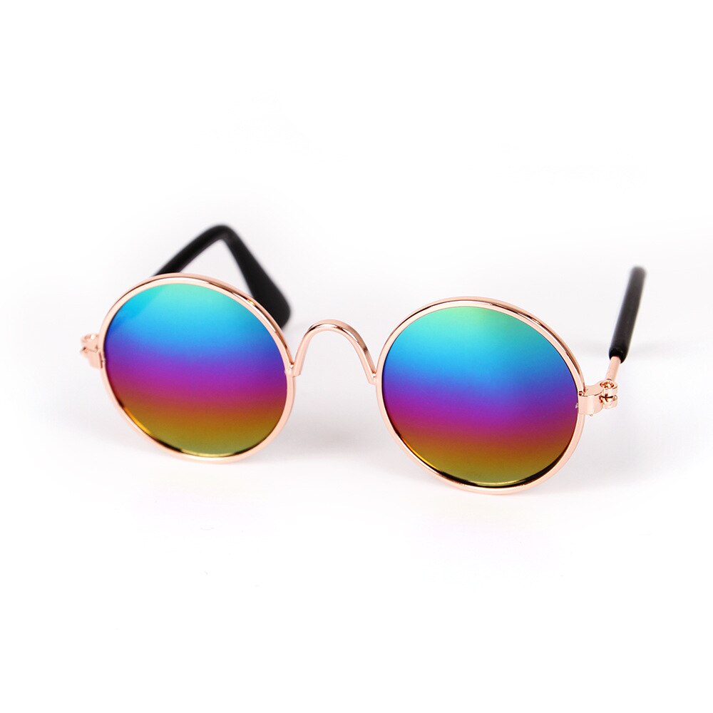 AlfPetpig occhiali per animali domestici divertenti per cani e gatti occhiali da sole foto oggetti di scena accessori per animali occhiali rotondi articoli per gatti: multicolor