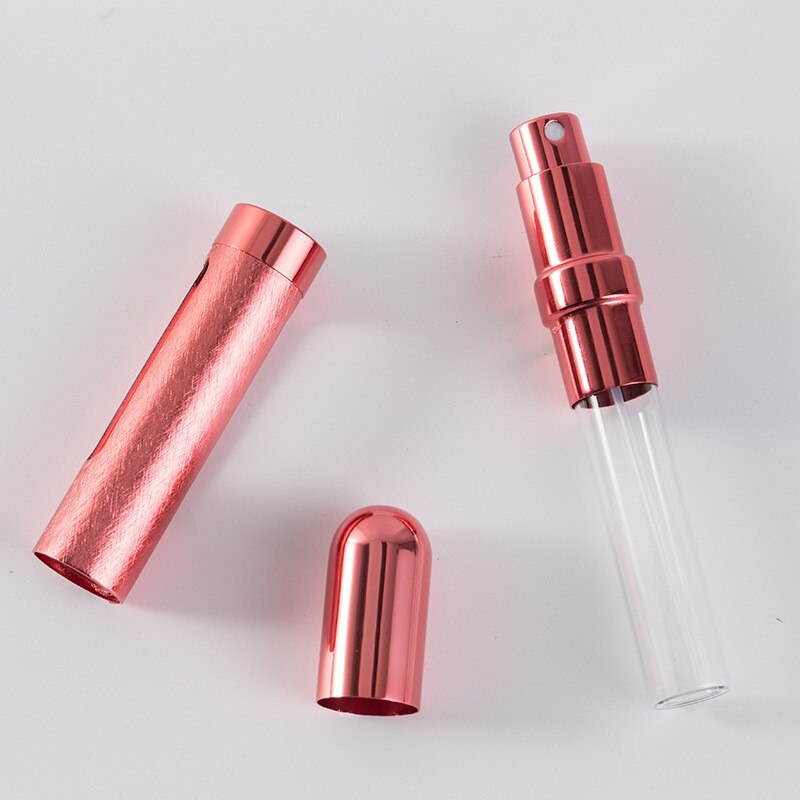 1PCS 12ml 6 Kleuren Mini Draagbare Reizen Navulbare Parfum Verstuiver Fles Parfum Fles Voor Spray Scent Pomp Behuizing fles: Rood
