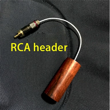 Hifi Audio Kabel Ground Loop Noise Isolator Gnd Zwart Gat Elimineren Statische Elektriciteit Power Purifier Elektronische: RCA rose wood / copper