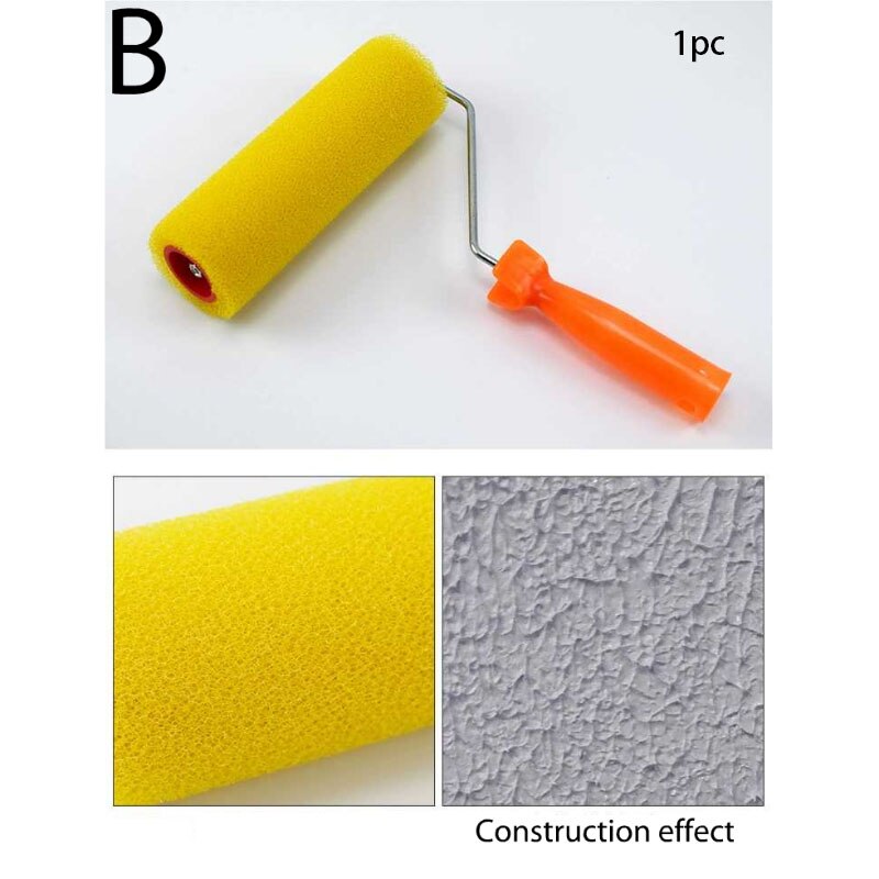 1pcs Diatom mud roller pro brush set Paint Runner paint runner roller Wall Painting for Home Office Building Wall Paint Roll: B 1pc