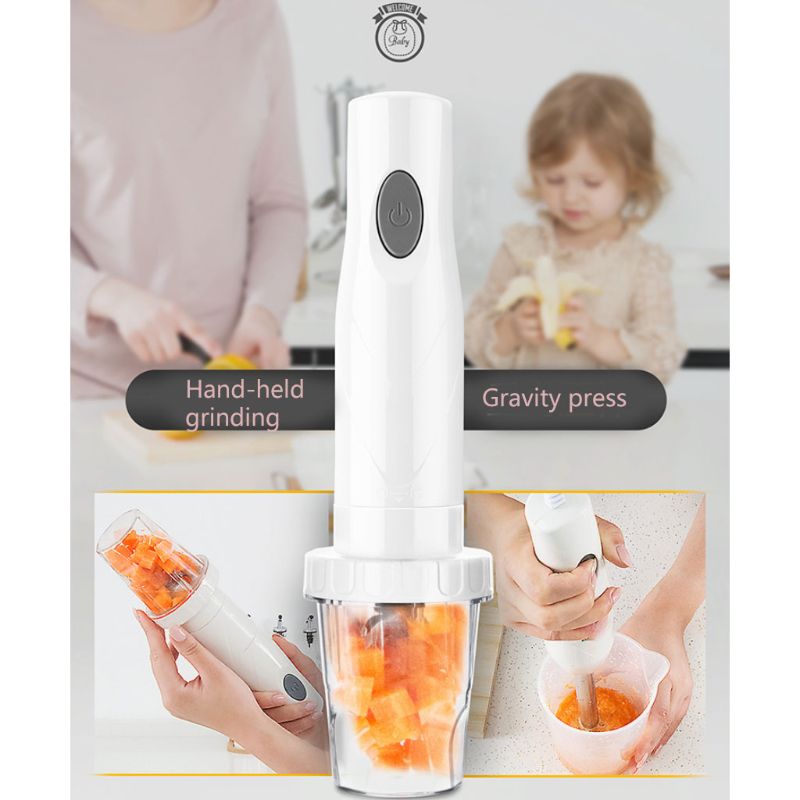 Elektrisk handhållen mixer set 4- i -1 handmixer multifunktionell visp hackare äggvisp mixerfötter vispad bakverktyg