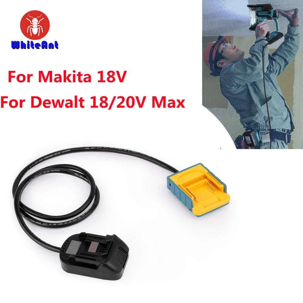 For Makita Battery Adapter Cord Tools Portable Battery Extension Cable For DEWALT 18v 20v max