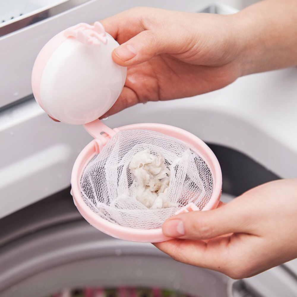Laundry Bag Hair Catcher Mesh Pouches Filter Pet Fur Catcher Plastic Cleaning Tool Polyester Practical