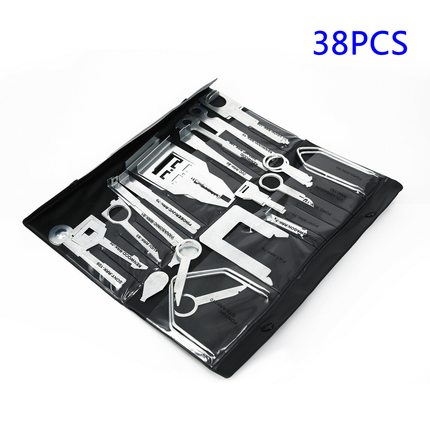 38Pcs Metal Automobile Interior CD Radio Stereo Repair Removal Release Tool Kit