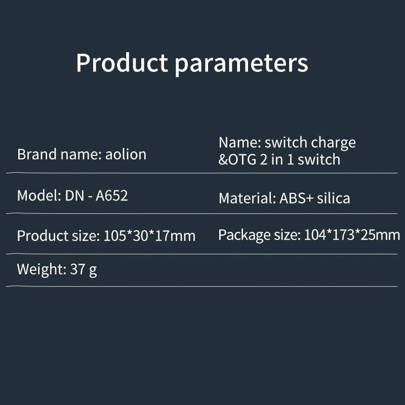 Til nintendo switch 2 in 1 otg forlænger ladekabel adapter til ns switch opladning gamepad controller kabel 2 sugekopper
