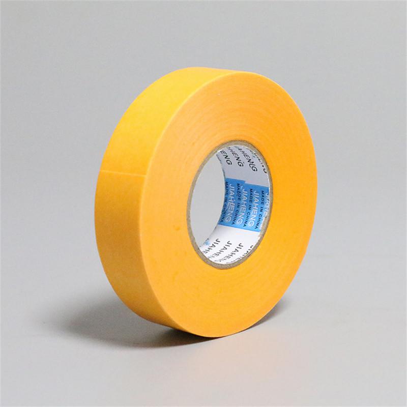 50M Paper Tape Yellow High Viscosity Spray Paint Masking Protection Beauty Seam Color Separation And Paper Masking