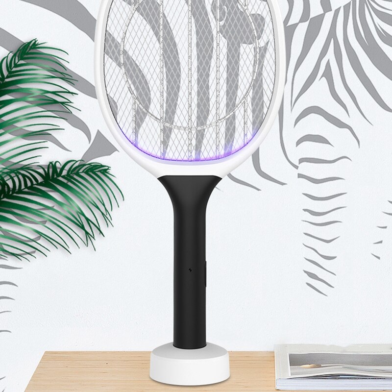 Elektrische Fly Mosquito Vliegenmepper Oplaadbare Elektrische Vliegenmepper Usb Muggen Killer Muggen Lamp