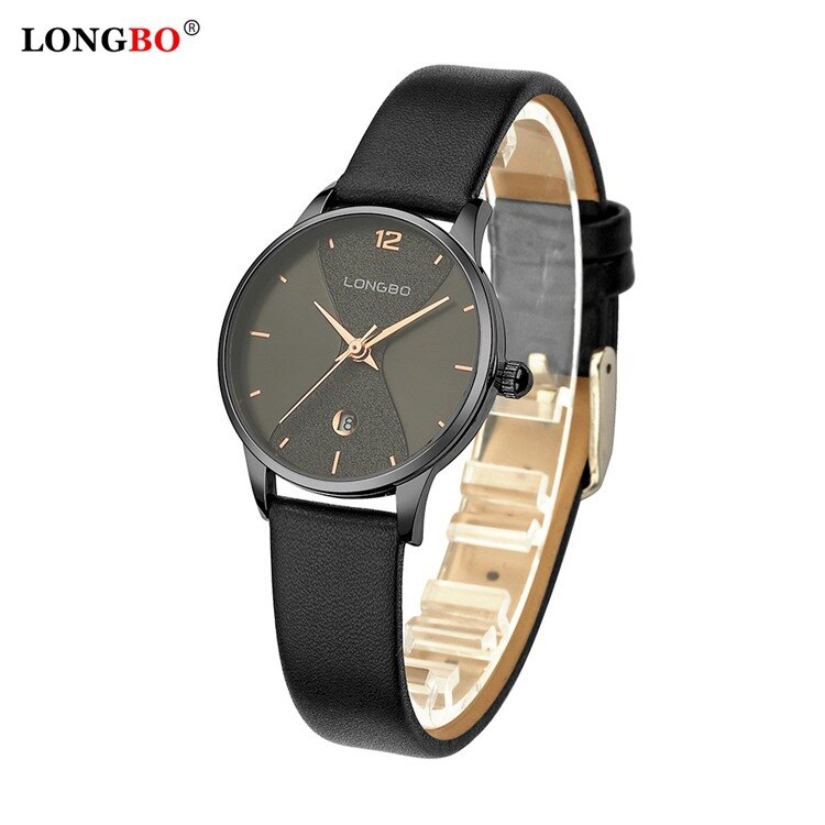 LONGBO7315 Casual Paar Quartz Horloge Japan Quartz Vrouwen Horloge Lederen Band Heren Horloge