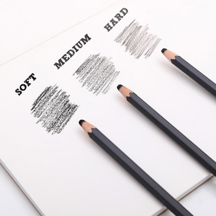 12Pcs Sketch Pencil Wood Soft/Medium/Hard Painting Pen Drawing Stationery Art Supplies Sketching Tool