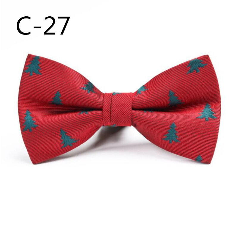 Rbocott julesløyfe barn nyhet sløyfe for gutter snøfnuggtre sløyfe for barn sløyfe størrelse 10cm*5cm: 27