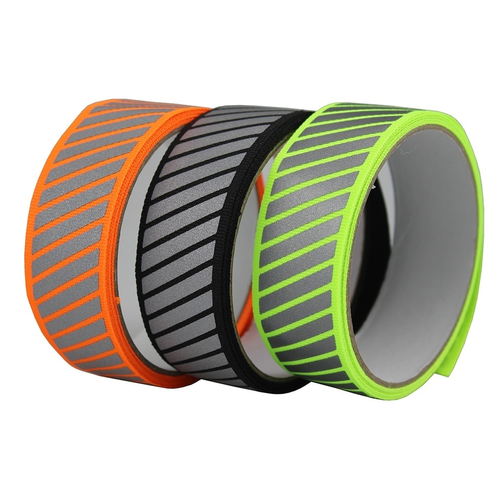 Silver Reflective Fabric Webbing Ribbon Trim Stripe Warning Tape For Clothes Sew on 3cm x 2meter