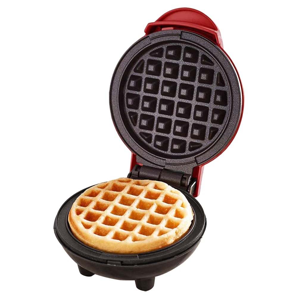 Mini máquina para hacer gofres antiadherente panqueques, máquina para aperitivos, suministros de cocina, máquina para hornear, gofrera, utensilios para hornear