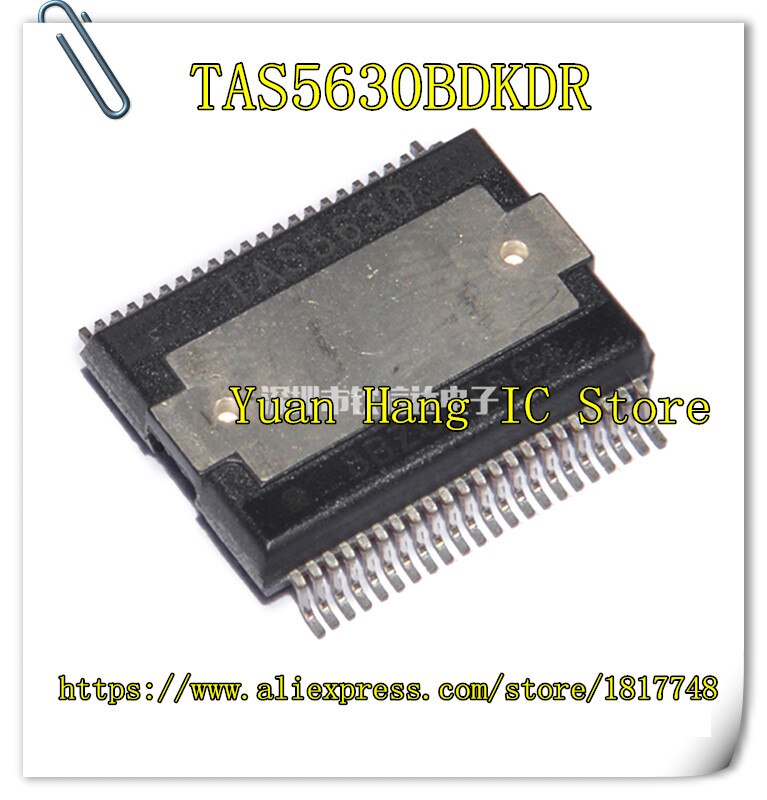 Amplificador de Clase D ESTÉREO, TAS5630BDKDR, TAS5630, TAS5630B, HSSOP-44, y original, 1 ud.