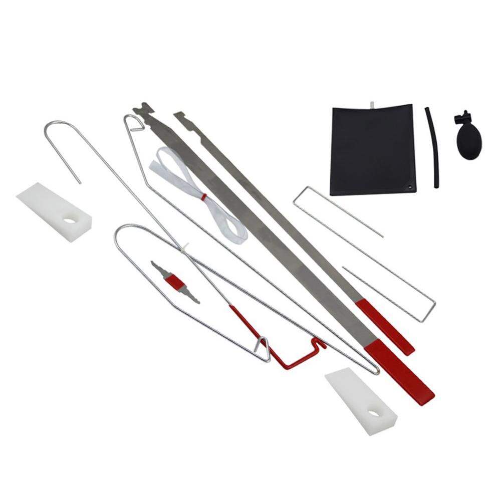 Car Door Lock Out Emergency Open Unlock Key Tools Kit + Black Air Pump Universal