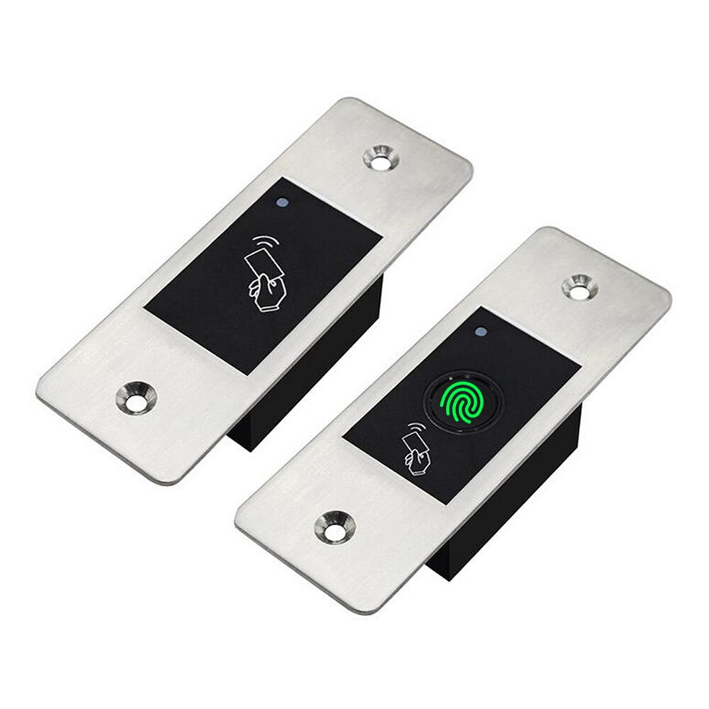 125KHZ Metal Access Control Waterproof Embedded RFID Reader Keyless Door Opener Fingerprint Access Control All-in Machine