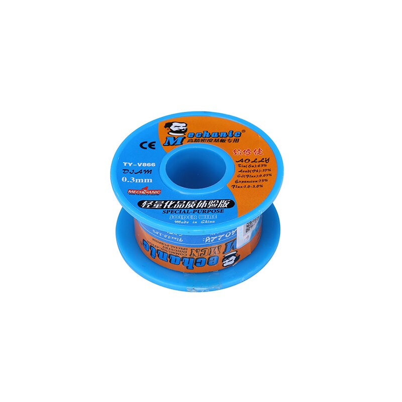 2 teile/los Mechaniker 0,3mm Kolophonium Ader Industrie Lot Draht 40g Niedrigen Schmelzpunkt Lözehn BGA Reparatur Werkzeuge soldeer zinn