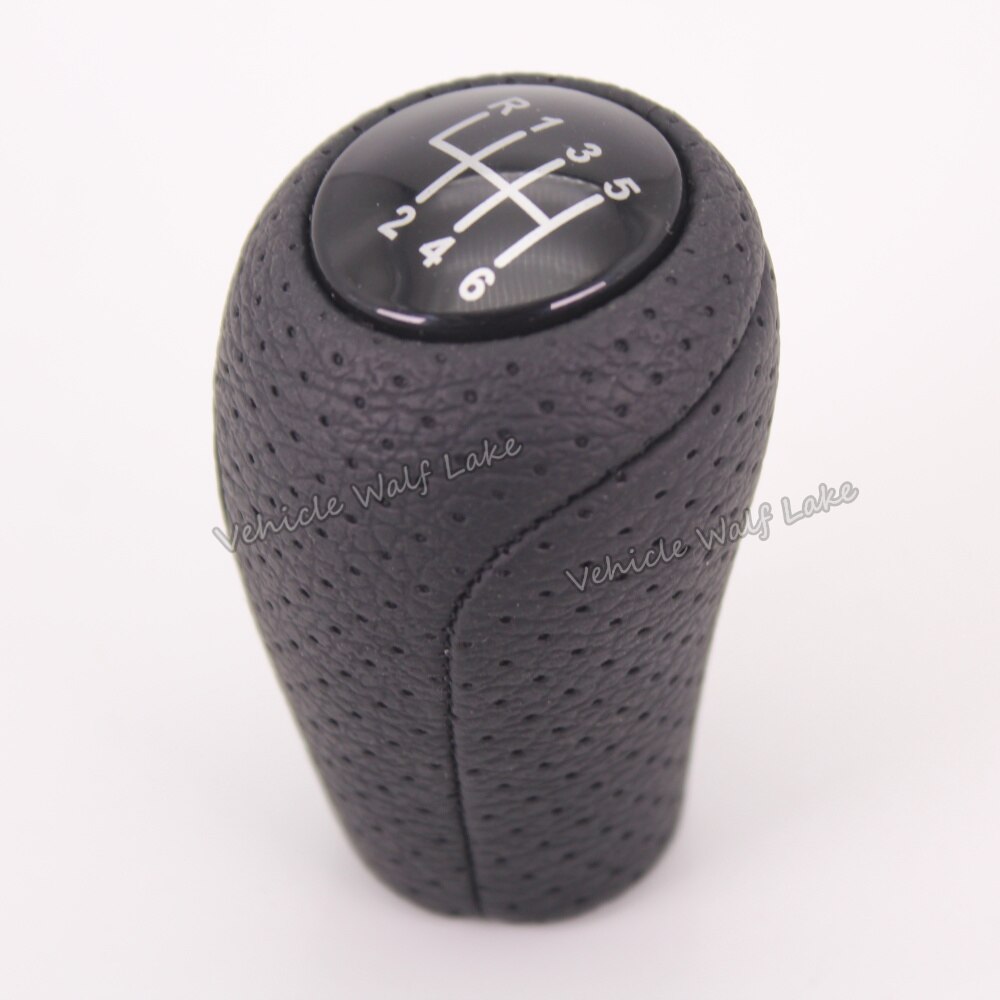 Black 6 speed gear shift stick knob For MAZDA 6 II GH Car-styling 2007