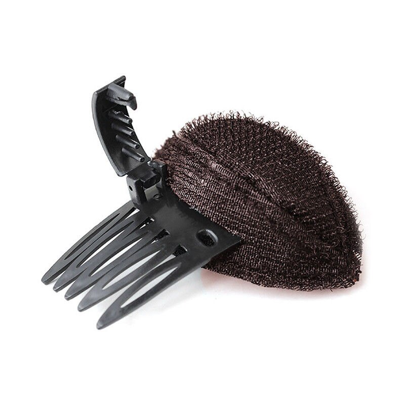 Almohadillas para el pelo de la frente, esponja Invisible, volumen esponjoso, peine de Clip, Base de inserción, herramienta de peluquería de estilo Diy, 1 ud.: Coffee
