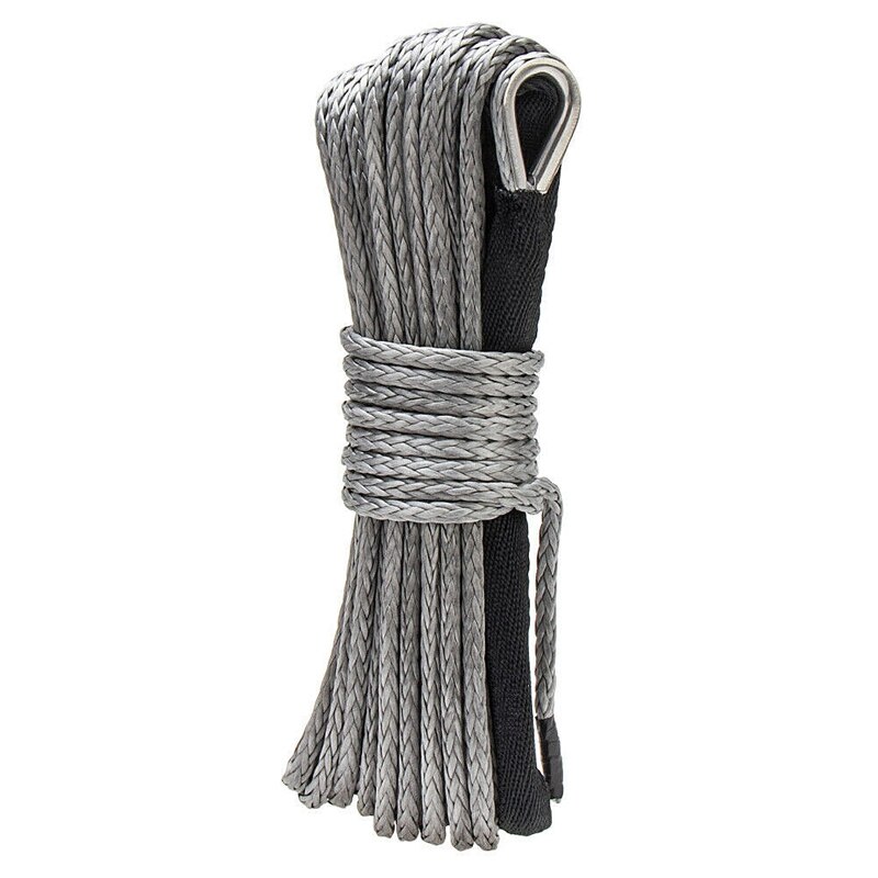Synthetic Winch Rope, 1/4 x 50Ft Synthetic Winch Rope Line Cable for ATV UTV SUV Truck Boat Winch