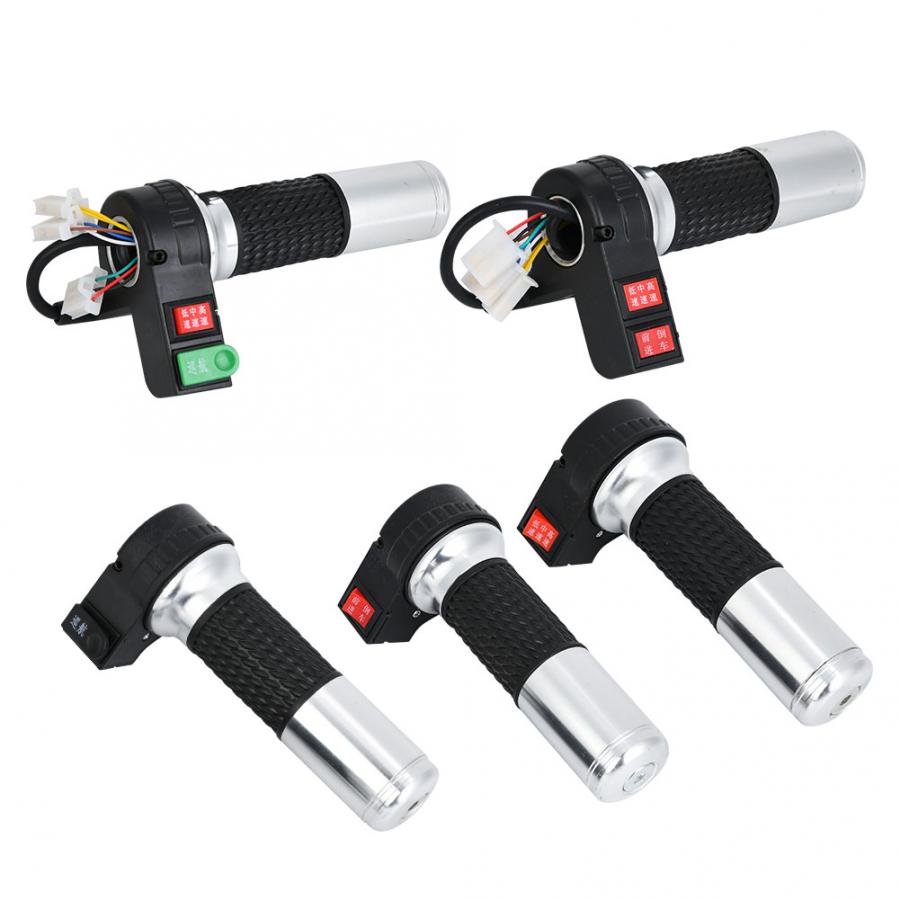 Electric Bike Throttle Handlebar E-Bike 3Speed Throttle Handlebar Speed Reverse Cruise Hand Grip Reverse Gear Throttle Handlebar