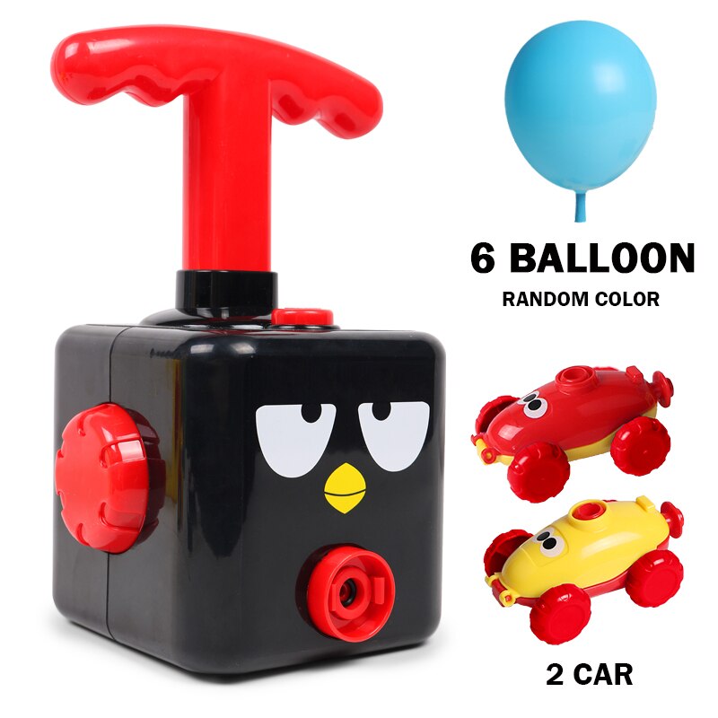 Inerzia palloncino giocattoli auto alimentati Aerodinamica Esperimento Scienze Della Formazione Di Puzzle Divertente palloncini di compleanno educativi giocattoli popolari: Blackbird