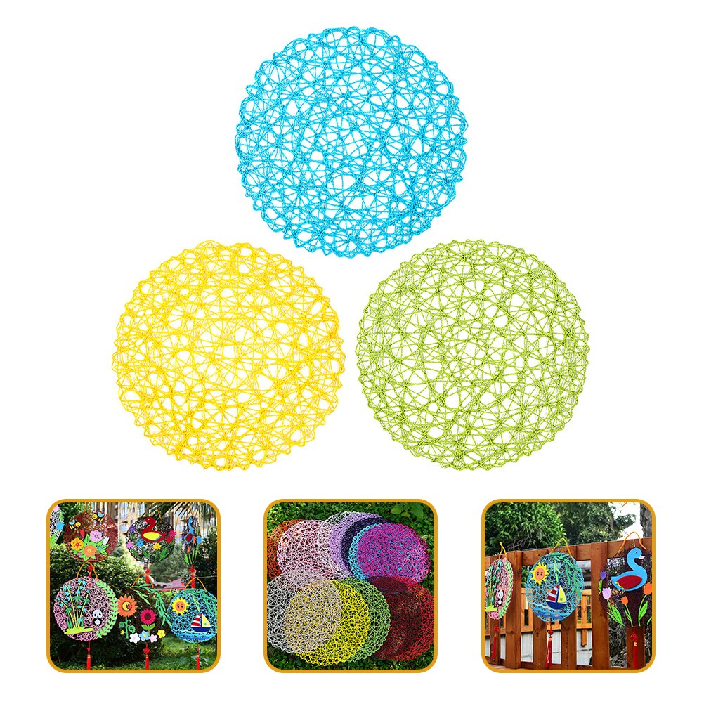 3pcs Children DIY Hanging Craft Kit DIY Hanging Craft Ornaments Party Supplies: Default Title