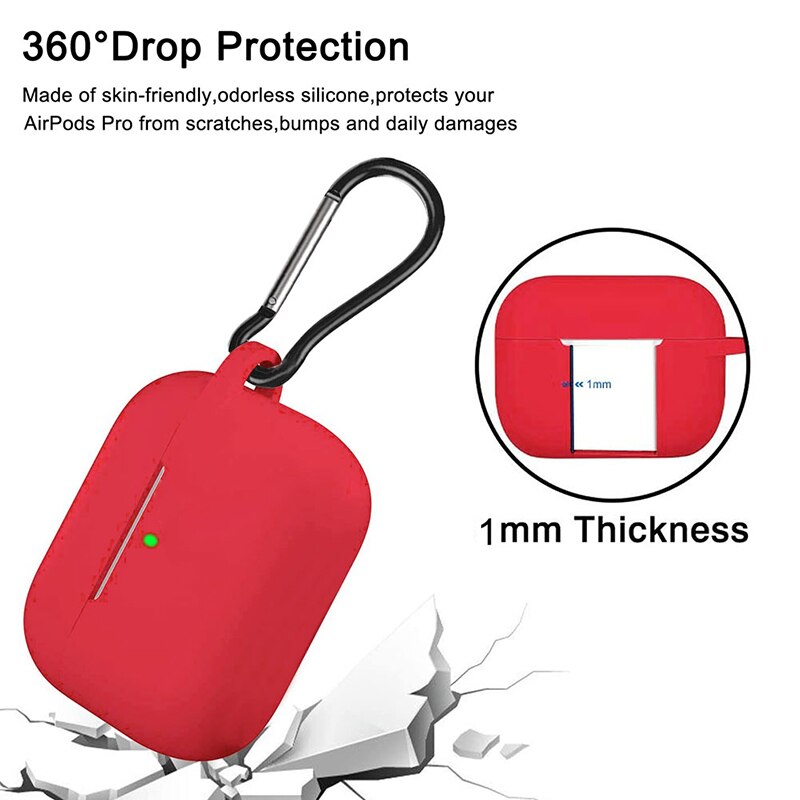 Julår för apple airpods 3 fodral mjuk silikon matt coque bluetooth trådlöst hörlursfodral för air pods pro