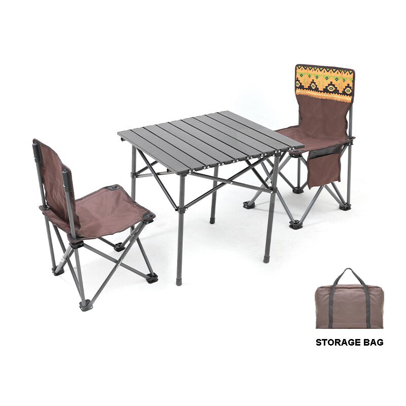 2 Person Folding Tables And Chairs Set 2 Seat 1 Table Camping Tools Outdoor Picnic Table Fishing Chair Camping furniture