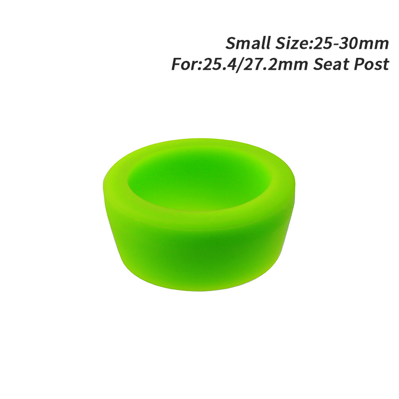 MUQZI 8 Colors Bike Seatpost Protector Ring For 25.4 27.2 30.4 30.8 30.9 31.6 33.9 Seat Post Silicagel Dust Case Cover MTB Parts: Small Green