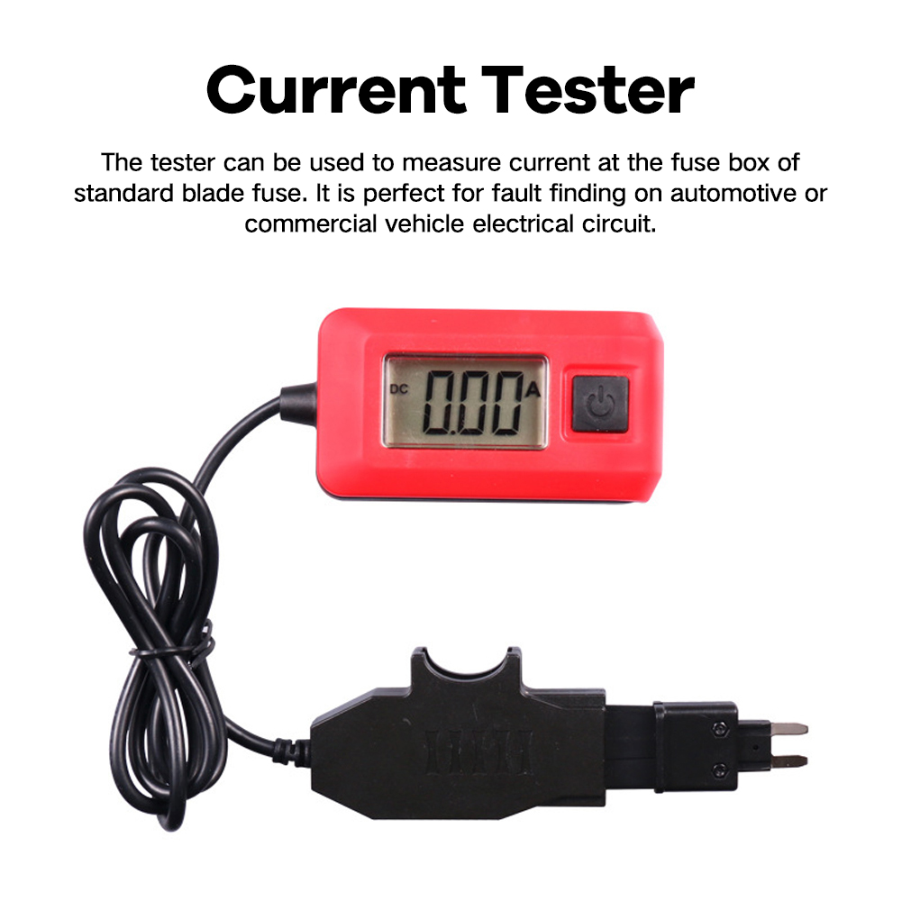 12-Voltage Car Current Tester Current Analyzer Multimeter Car Repairing Tool Fuse Current Meter Automotive Diagnostic Machine