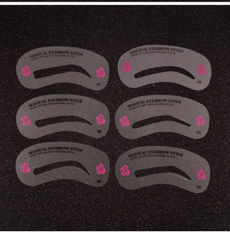 Pochoirs à sourcils pour femmes, 24 Styles, Kit d'outils de maquillage, DIY, accessoires de beauté