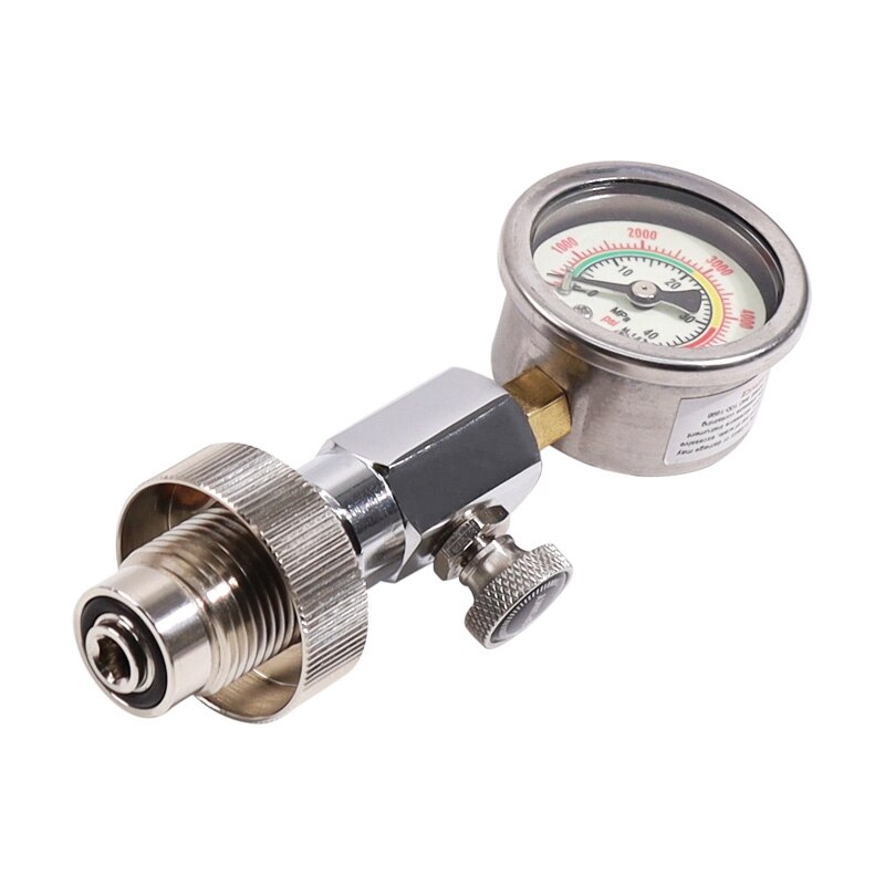 Scuba Diving Air Tank Pressure Testing Checker Din 232/300 Bar with 400Bar/6000Psi Gauge