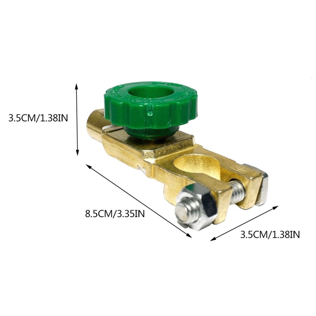 Car Automotive Top Post Battery Disconnect Switch Terminal Link for Master Kill Quick Cut-off - 11-13mm Diameter Small Knob