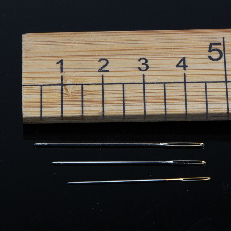 30 stk korssting nåle håndværk broderi værktøj store øjen sy nåle håndsy nål med tråderen hjem diy syværktøj