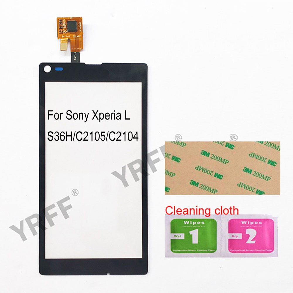 4.3'' For Sony Xperia L S36h C2105 C2104 Touch Screen Digitizer Sensor Touch Glass Lens Panel: Black No Tools