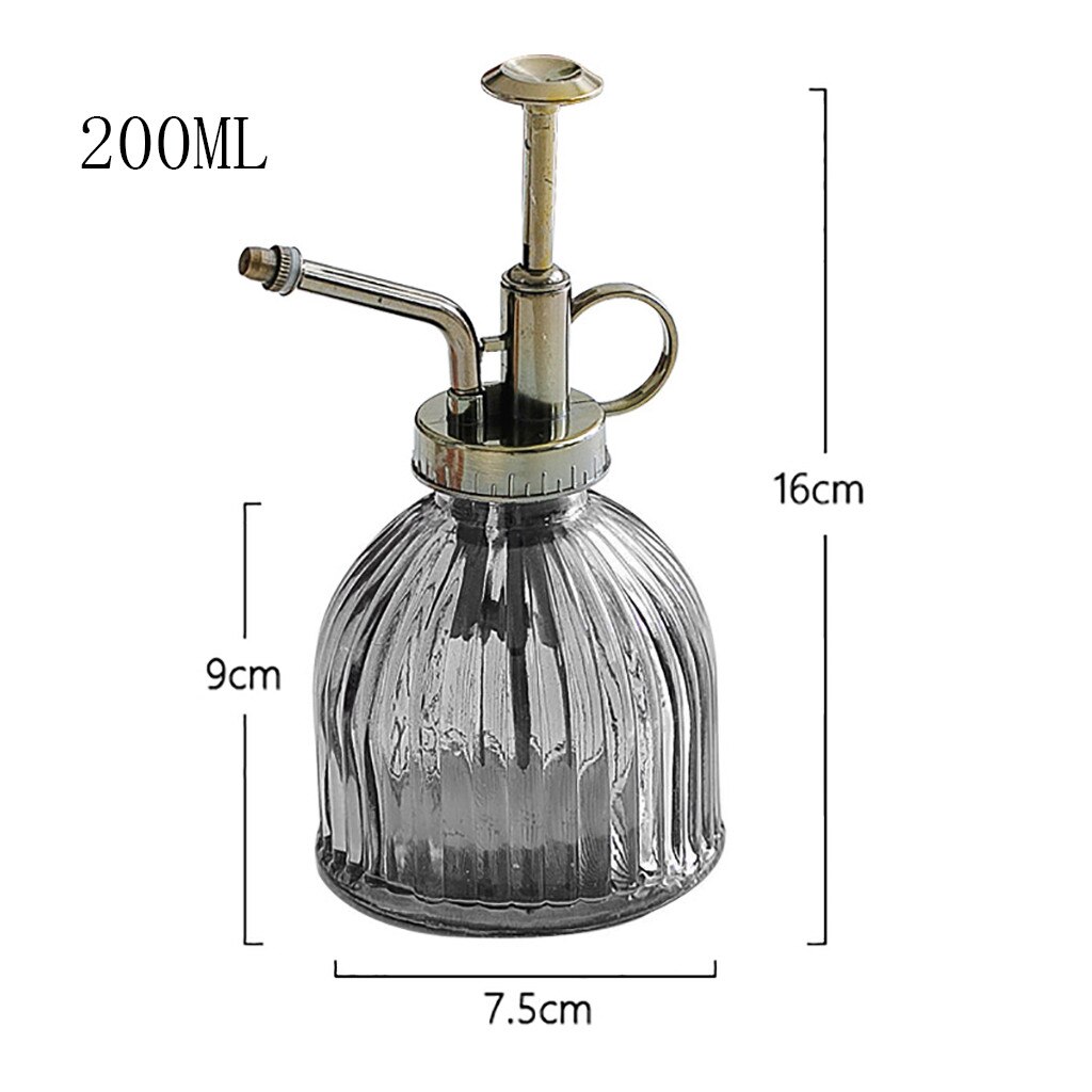 Retro glas vandkande plante blomster sprayflaske håndvask flaske farve grøn plante havevandkande