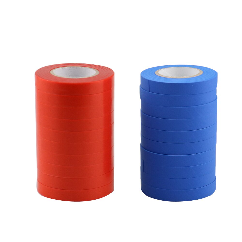 Cinta adhesiva de PVC para atar plantas, herramientas de ramas para jardín, máquina de atado de verduras, árboles y frutas, 20 Uds.: 20 pcs Blue with Red