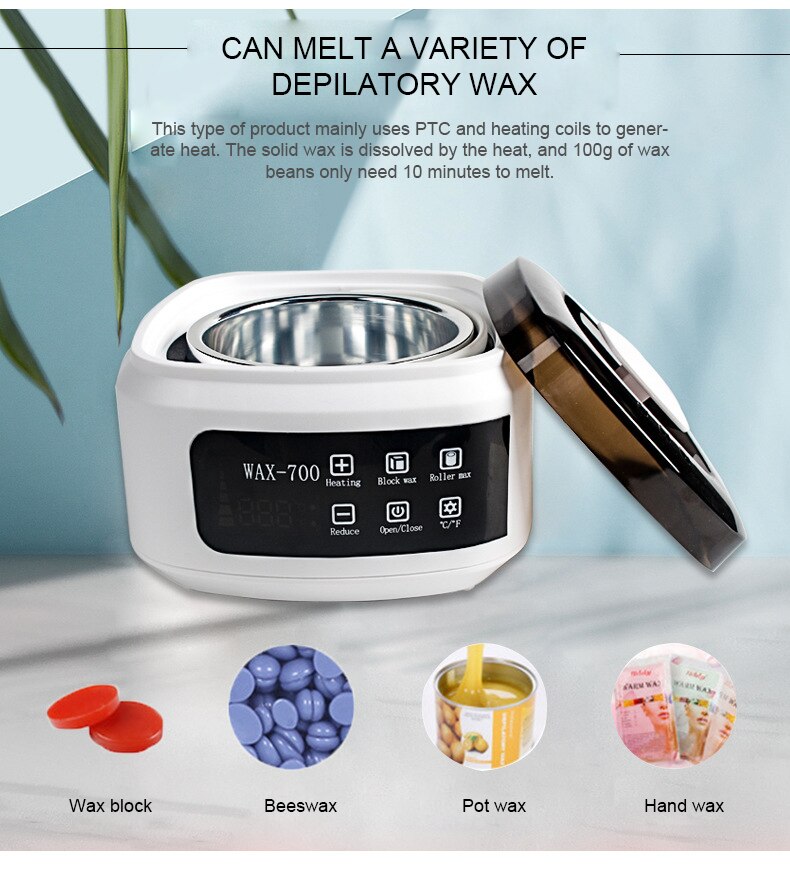 Intelligent Paraffin Wax Machine High-power Hair Removal Tool Kit Wax Melting Machine Rapid Heating Wax Warmer Heater Melter