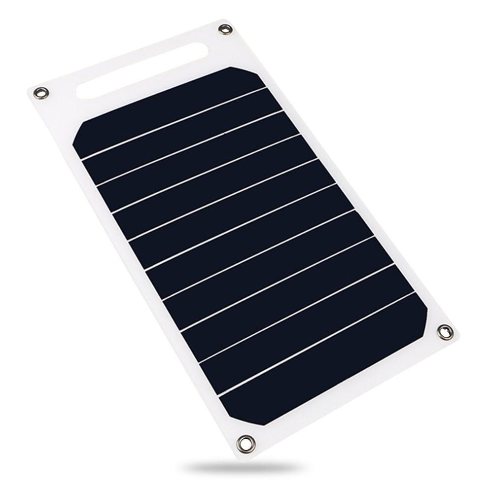 6W 5V Solar Panel with USB Port Monocrystalline Silicon Solar Cell for Outdoor Camping Climbing Hiking Travel Compatible