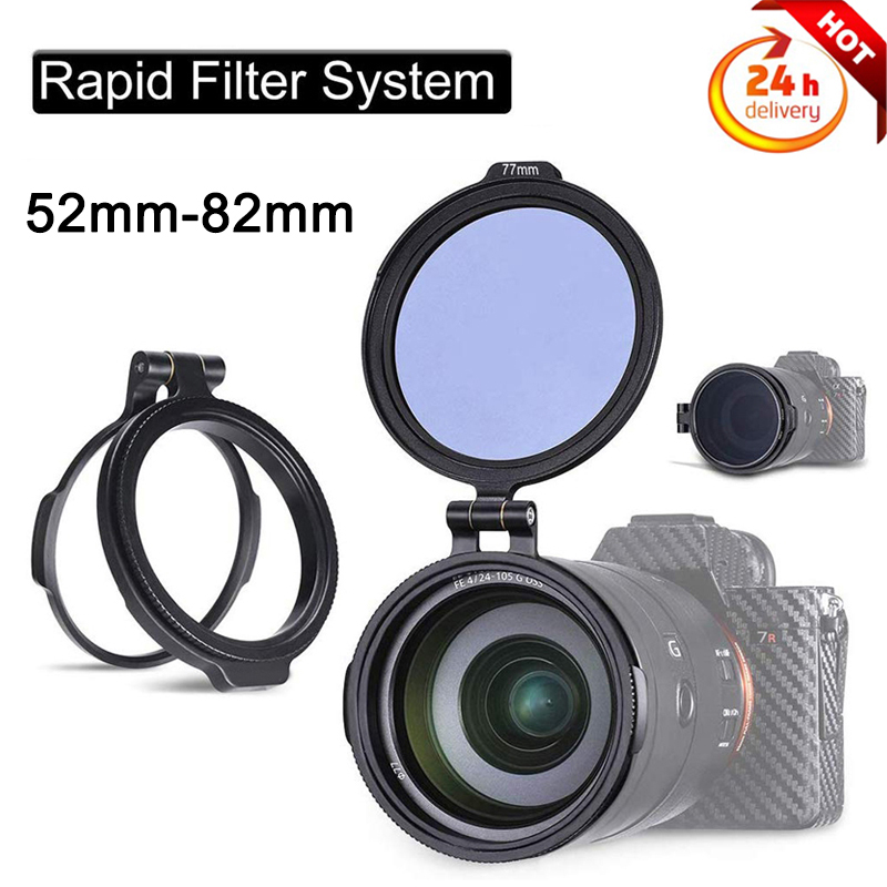 Rfs nd Filter schnell filtersystem dslr kamera zubehör schnell schalter halterung für 58/62/72/77/82mm dslr objektiv Adapter kippen