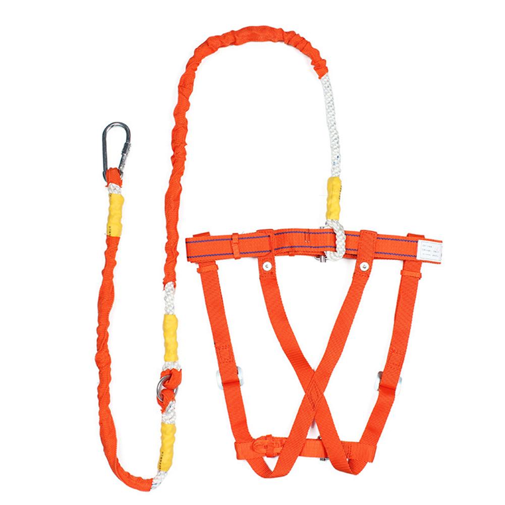 Durable Harness Safety Belt Climb Rescue Rope Adjustable Buckle Belts for Full Body Rescue Work Large